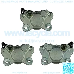 Left Right Front Rear Brake Calipers With Pads Compatible For Arctic Cat 250 300 375 400 454 500 Compatible for 0402-011 0402-010 0402-011 ATV (Color : FRONT REAR)