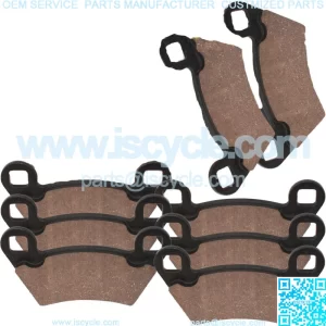 Front & Rear Brake Pads for Polaris Ranger 500 EFI 4X4 2011-2013