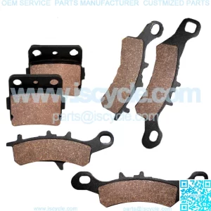 Brake Pads for Kawasaki KFX450R KFX 450 R 2008-2014 Front Rear Brakes