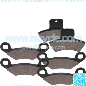 Front and Rear Brake Pads for Polaris Scrambler 500 4X4 2001-2004