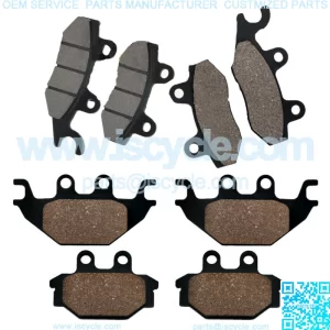 Front Rear Brake Pads for Kawasaki Mule Pro-Fx Pro-Fxt KAF820 2015-2016