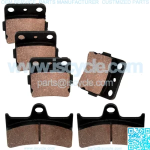 Front & Rear Brake Pads for Yamaha Grizzly 660 YFM660F 4X4 2002 2003 2004-2008