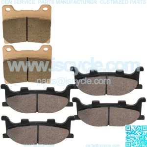 Front And Rear Brake Pads for Yamaha XVS1100 V-Star 1100 1999-2009