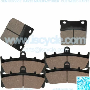 Front and Rear Brake Pads for Kawasaki ZX12R ZX-12R Ninja ZX1200 2000-2005