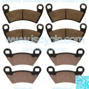 Front and Rear Brake Pads for Polaris Ranger XP 900 2013-2019
