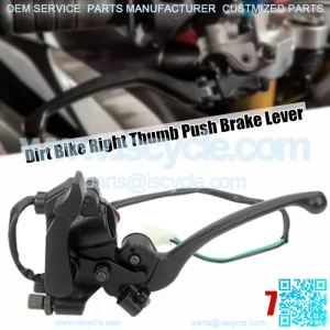 7/8" Handle Bar Dirt Bike Motorcycle ATV Right Throttle Brake Lever For 50-250CC