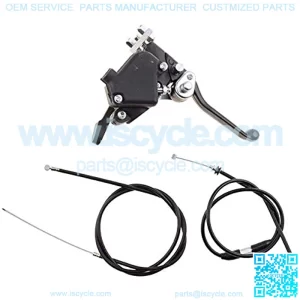 7/8" 22mm Thumb Throttle with Dual Brake Lever with Throttle Cable and Brake Cable Replacement for 2 Stroke 43cc 47cc 49cc 50cc Taotao Mini ATV 4 Wheeler Quad Go Kart