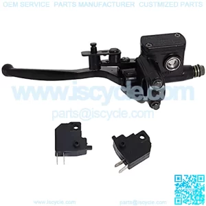 7/8" Universal Left Hydraulic Brake Master Cylinder for Motorcyle Kids ATV Quad Moped Pit Dirt Bike 50cc 70cc 90cc 110cc 125cc 150cc 200cc 250cc GY6 Engine with Handle Lever