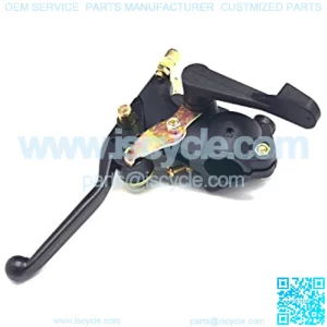 Thumb Throttle with Cable Dual Port Brake Lever for 50cc 90cc 150cc 250cc ATV Quad Roketa Taotao Sunl Kazuma