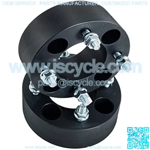 2pcs 2.0" 4/110 4x110 ATV Wheel Spacers compatible with Yamaha Grizzly Rhino Kawasaki Suzuki Honda (Black)