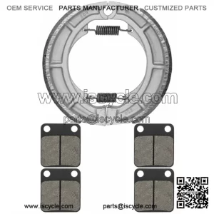 for Suzuki LTA400F LT-A400F Eiger 4WD 2002-2007 Front & Rear Brake Pads Shoes