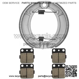 for Yamaha Grizzly YFM600 YFM600F HD 2000-2001 Front Rear Brake Pads Shoes