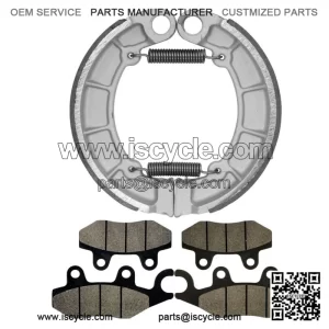 Front & Rear Brake Pads Shoes for Kawasaki KLF400 Bayou 400 4X4 1993-1999