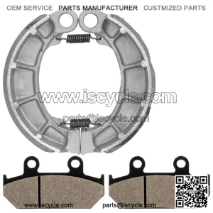 Front Brake Pads & Rear Brake Shoes for Honda VT600C Shadow 600 VLX 1988-1992