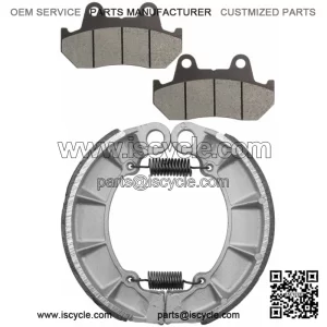 for Honda VF750C Magna V45 1987 1988 Front Brake Pads & Rear Brake Shoes