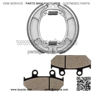 for Honda NX650 Nx 650 1988 1989 Front Brake Pads & Rear Brake Shoes