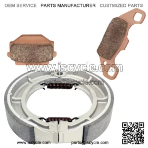 for Suzuki GS400 GS400E 1978 Front Brake Pads & Rear Brake Shoes