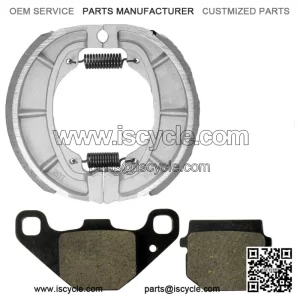 Front Brake Pads and Rear Shoes for Suzuki AH80 1992, AN125HK 2006 2007 2008