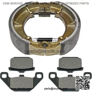 Front Brake Pads & Rear Brake Shoes for Kawasaki VN700 Vulcan 700 1985