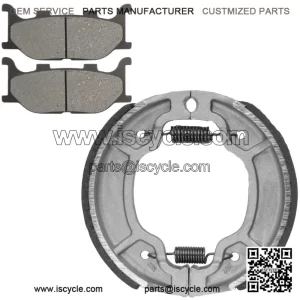 Front Brake Pads & Rear Brake Shoes for Yamaha XVS250 Drag Star Ds250 2000-2005