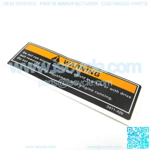 DECAL,WARNING-CLUTCH COVER-ATV