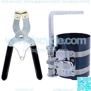 Car Engine Piston Ring Installer Removal Kit - Piston Ring Compressor 2 1/8" to 7" & Adjustable Piston Installer Plier