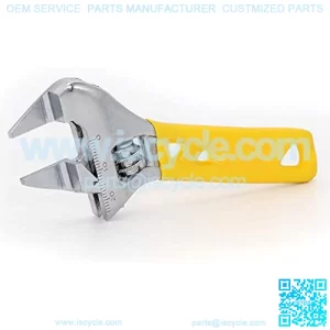 4-Inch Adjustable Wrench,Large Opening -0.94-Inch Jaw Opening,Precise Jaw Design Grip in Tight Spaces