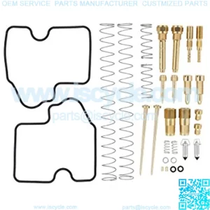 Pack of 2 Carburetor Rebuild Carb Repair Kit for Kawasaki Brute Force 650 KVF650 KVF650D KVF650E 4x4, Prairie 650 KVF650A KVF650B, Prairie 700 KVF700A KVF700B KVF700D 4x4 ATV