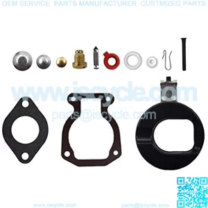 Carburetor Repair Kit w/Float Replacement for Johnson Evinrude 398453 9.9 HP 15 HP 1974-1988