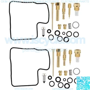 Pack of 2 Carburetor Rebuild Carb Repair Kits for Shadow ACE 1100 Shadow Aero Sabre Spirit VT1100C VT1100C2 VT1100C3