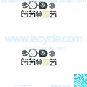 2 Pack Genuine K10-HDB Carburetor Repair Rebuild Kit Fits HDB Series OEM