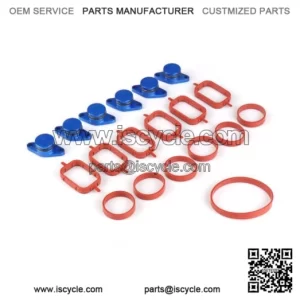 BMW Diesel Engine Eddy Swirl Flap Repair Kit 22MM 6PCS with Leather Ring #Blue