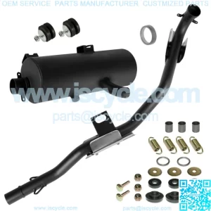 Exhaust Muffler w/ Pipe Gasket Kit fits Polaris Sportsman 500 4x4 1996 1997-2000