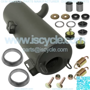 Exhaust Muffler Silencer & Kit for Polaris Sportsman 800 EFI 2007 W/Donuts