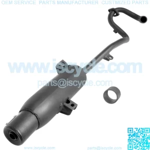 Exhaust Muffler w/ Pipe Gasket fits Honda TRX300FW FourTrax 300 4X4 1988 - 1991