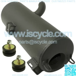 Black Weld Exhaust Muffler Silencer for Polaris Sportsman 800 4X4 EFI 2007