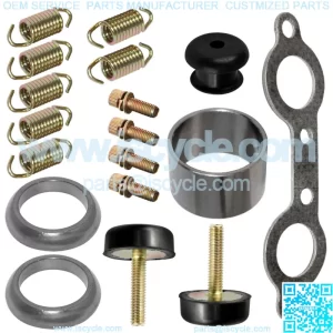 Complete Exhaust Muffler Silencer Kit for Polaris RZR 800 EFI 2009 2010