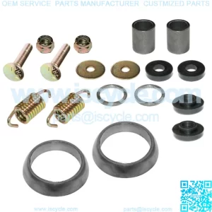 Exhaust Muffler Silencer Kit for Polaris Sportsman 700 4X4 2002-2007 W/Donuts