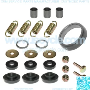 Complete Exhaust Muffler Silencer Kit for Polaris Xplorer 500 4X4 1997