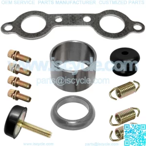 Complete Exhaust Muffler Silencer Kit for Polaris RZR 800 EFI / EPS 2011 - 2014