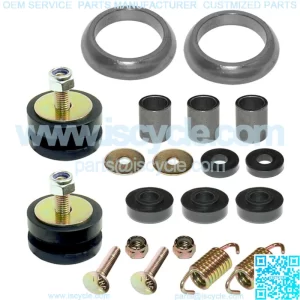 Exhaust Muffler Silencer Kit for Polaris Sportsman 800 6X6 EFI 09-14 W/Donuts