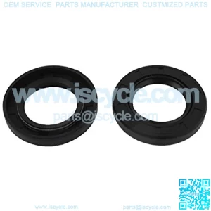 Oil Seal, TC 32mm x 52mm x 8mm Nitrile Rubber Cover Double Lip with Spring for Mechanical Motive Axle Shaft, Black Pack of 2