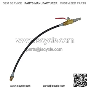Engine cylinder leak test tube