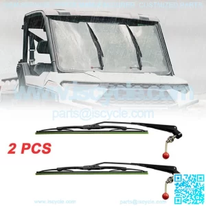 2PC UTV Manual Operated Windshield Wiper for Can Am X3 Polaris Ranger 570 RZR (For: John Deere Gator CS)