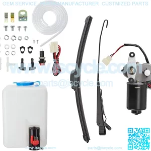 UTV 12V Electric Windshield Wiper Motor Kit Washer Bottle For Can Am Maverick X3 (For: John Deere Gator CS)
