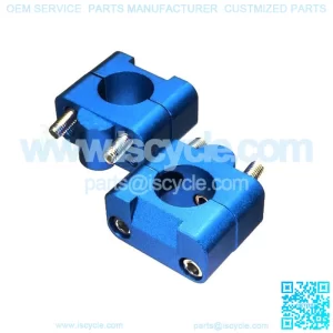 Blue CNC 28mm inner diameter Handle Bar Clamps Taper Raiser Pit BIKE ATV H CL11