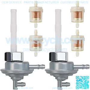 16950-KJ9-752 16950-KJ9-751 Fuel Tank Switch Petcock Replacement for CH150 CH80 NQ50 SA50 SB50 GY6 50cc 80cc 90cc 110cc 125cc 150cc 250cc 139QMB Scooter Moped Go Kart ATV Elite 250 150 80 50