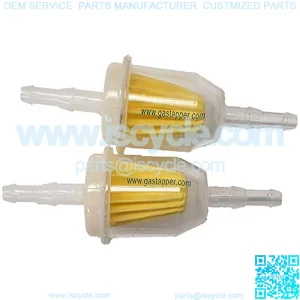 Universal Fuel Filter Barbed 2 Pack(clear for 1/4" 5/16 Fuel Line)