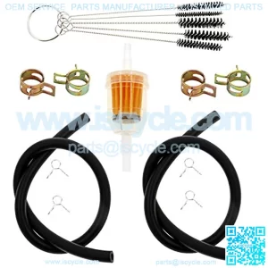 1/4 Inch Fuel Line Gas Filter Compatible with Yamaha G2 G5 G8 G9 G11 G14 G16 G17 G18 G19 G20 G21 G22 G27 G29 TH16 TH18 TH520 TH575 EH12 EH65 EH72 EX13 Decks Club Car Lawn Mower Tractor Gator