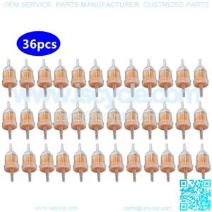 36 Pack 1/4"X 5/16" Universal Gas Inline Fuel Filters Replacement for John Deere, Replacement for 25 050 22-S, Replacement for Briggs & Stratton, Replacement for Kawasaki